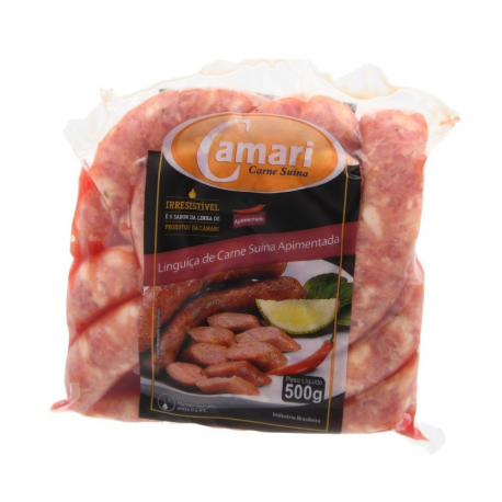 Linguiça Suína Camari Fina Apimentada 500gr